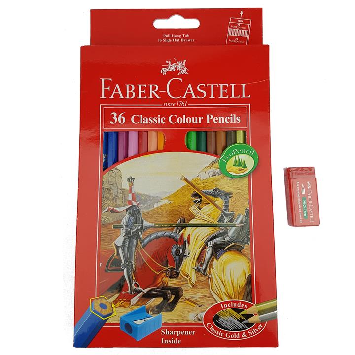 مداد رنگی 36 رنگ فابرکاستل مدل Classic